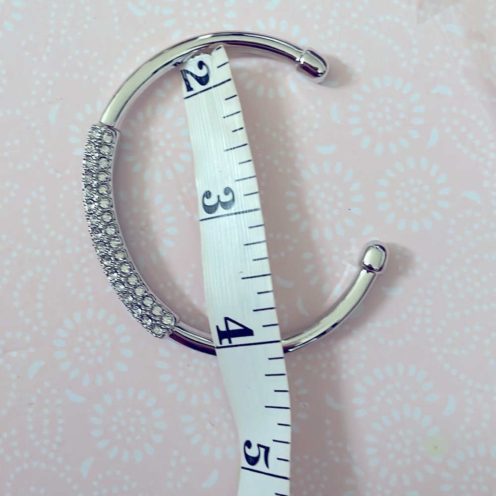 Adjustable Stacking Bracelet Bangle Silver Plated… - image 5